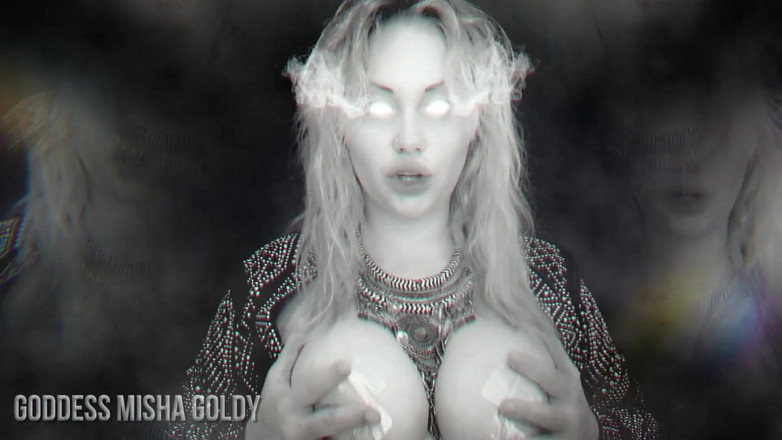 Goddess Misha Goldy: Úplně vyčerpám vaši vitalitu! Stříkej a nakrm mě!