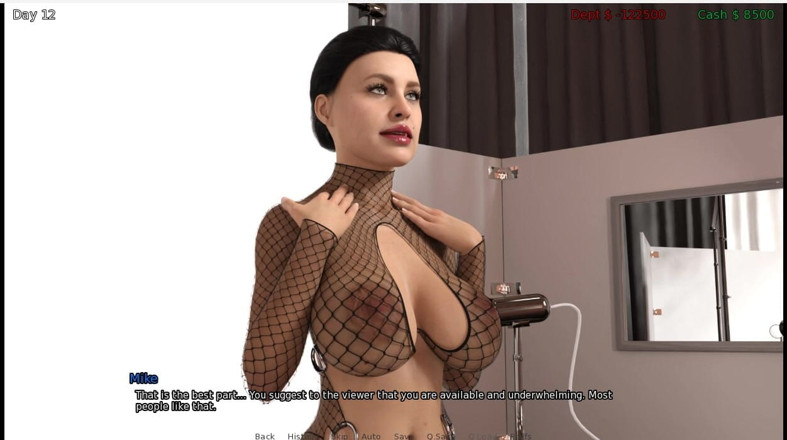 XXX Games Bunk: Грішний успіх - геймплей - рольова гра - табу - mike studio's - 1-а зйомка в нижній білизні