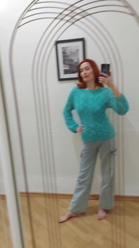 I Knitted Myself a Top and a Sweater, Bragging 3