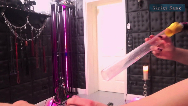 Strict Senz: Lady Medea Hard Vacuuming CBT on the Rack