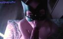 Violet Purple Fox: Den bästa hora i staden är förvånad över hur enorm min kuk är