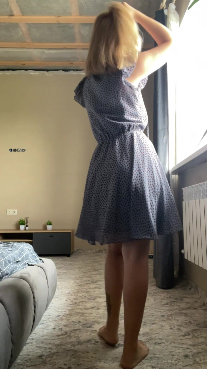 Stacy_via: Changing Clothes in Front of the Window, Public Dressing