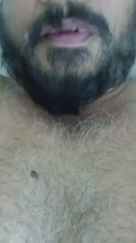 Indian Daddy Lying on the Bed Teasing and Posing for You