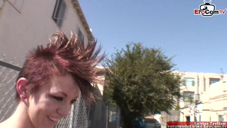 EroCom: Skinny punk with small tits enjoys the bbc