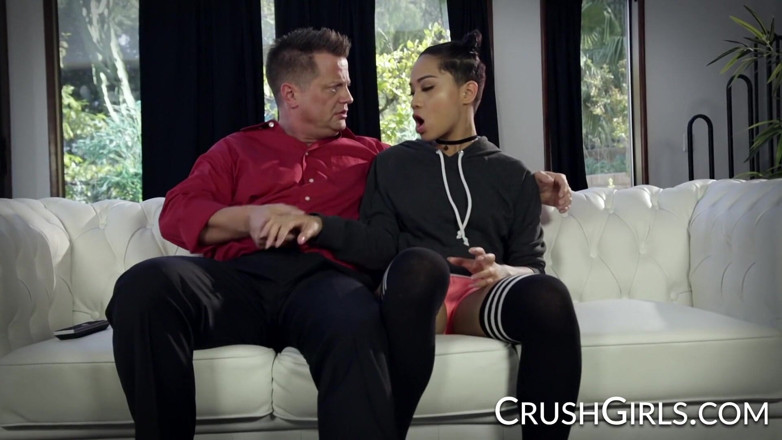Crush Girls: Crush girls - Honey Gold lets her stepfather pound her little...