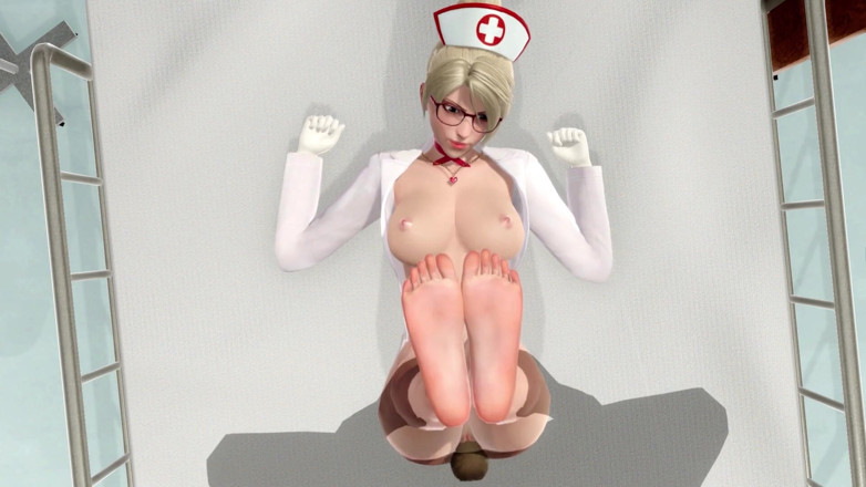Waifu club 3D: Beundra barmhärtighetens fötter medan du knullar henne