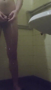 Dirty Twink Boy Takes a Bath, Jerks off and Cums