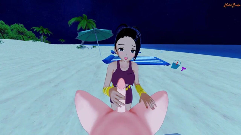 Hentai Smash: Kale gets fucked at the beach from your POV, titty...