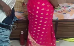 Indian Pink Sadi Wali Bhabhi Fuck Her Boyfriend with Cheating