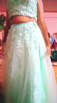 Gay Crossdresser India Berasa Miang Dalam Blue Lehanga