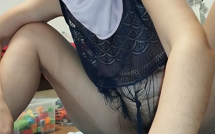 Mirsur: Sexy Stepmom Does Housework Naked. Hot Hairy Latin Pussy, Big...