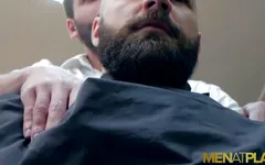 MENATPLAY - Men in suits Max Duro and Nicolas Brooks anal fuck