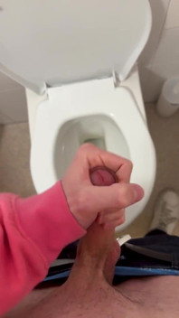 Horny Twink Caught Stroking in the Bathroom!