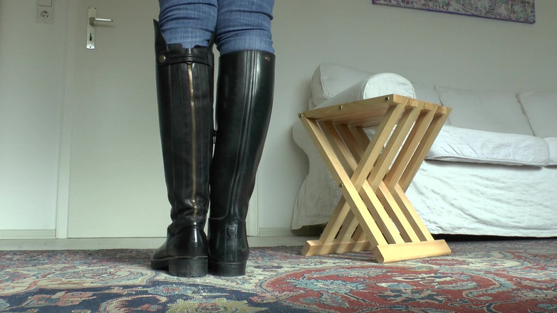 Lady Victoria Valente: Boot Change and Smelling Black Socks POV, Lady Victoria Valente
