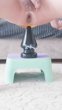 Mijn dildo om te springen