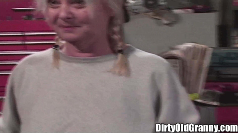 Dirty Old Granny: Granny Pigtails Fat Face Fucks Absolute Loser Dick up Her...
