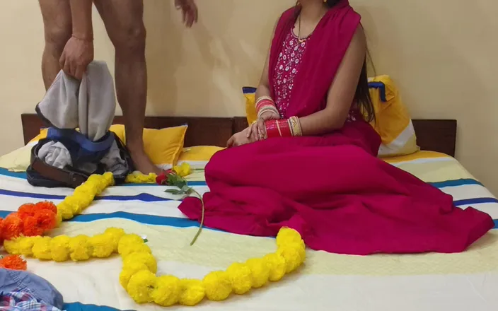 Hornycouple149: First Night of a Newly Married Desi Beautiful Girl with...