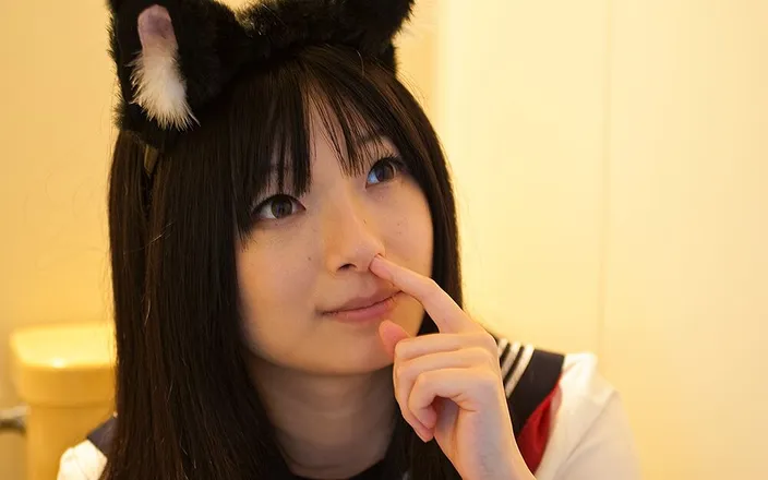 Fetis JP: Odor and smell of Hina №2 beauty's nose picking and fucking...