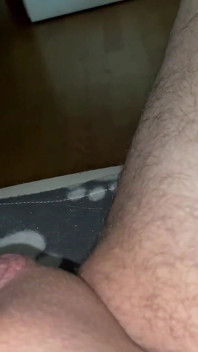 Problem with Big Flashlight and Small Cock - but Still Cums at the End