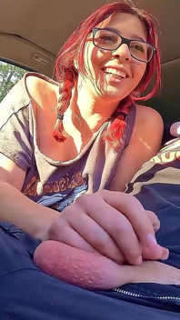 Blowjob in the Car, Cum