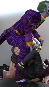 Harley Quinn被小丑的大鸡巴肛交