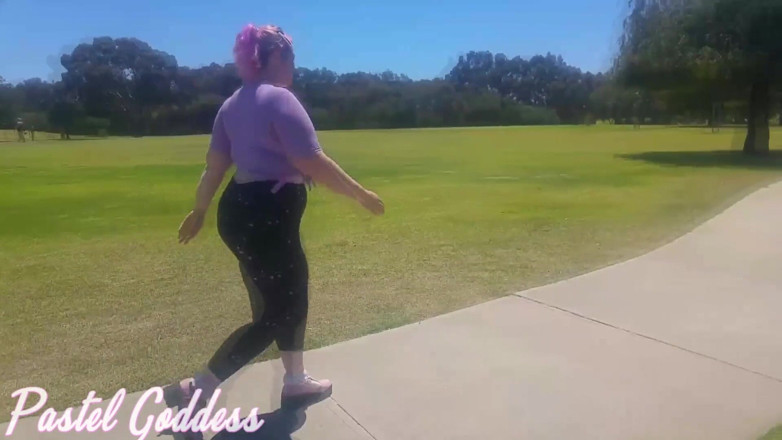 PastelGoddess: BBW svett och fart rengöring efter träning