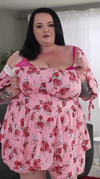 Busty BBW Bounces Belly on Big Black Dick