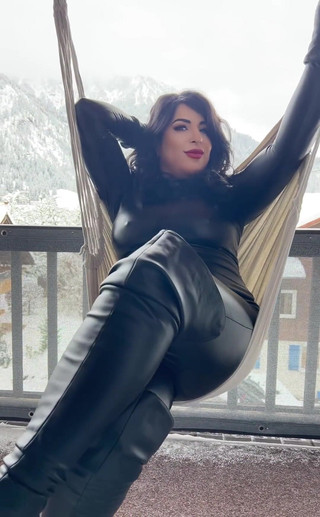 LadyAyse5: Kožená kombinéze je praktická i v zimě