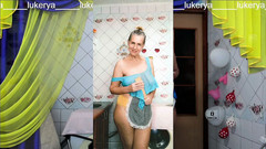 Lukerya: Veselá Lukerya, jako obvykle, se zabývá erotickým čištěním v průhledné síti...