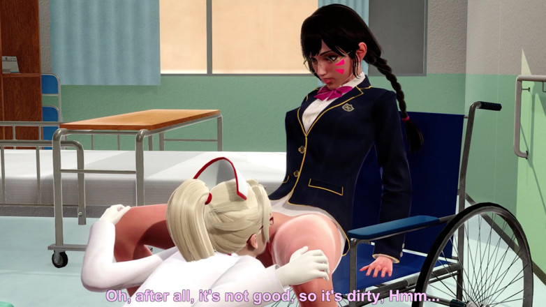 Waifu club 3D: Mercy liếm âm hộ của DVA sau khi điều trị tại bệnh...