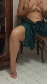 Selena's Sexy Games in Bathroom