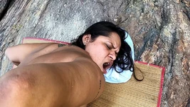 Desi indisk på nakenstrand live sex med Paty Bumbum
