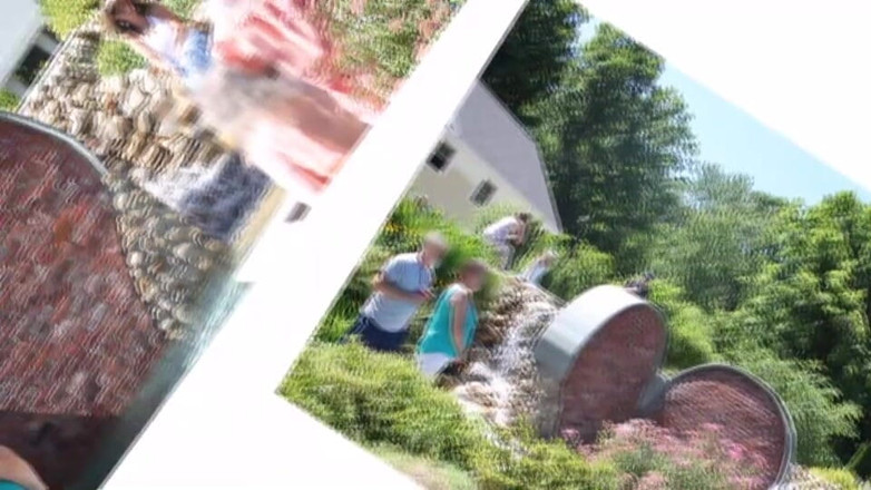 Candi Annie: Развлечения с трахом на улице в фонтане - Candi Annie