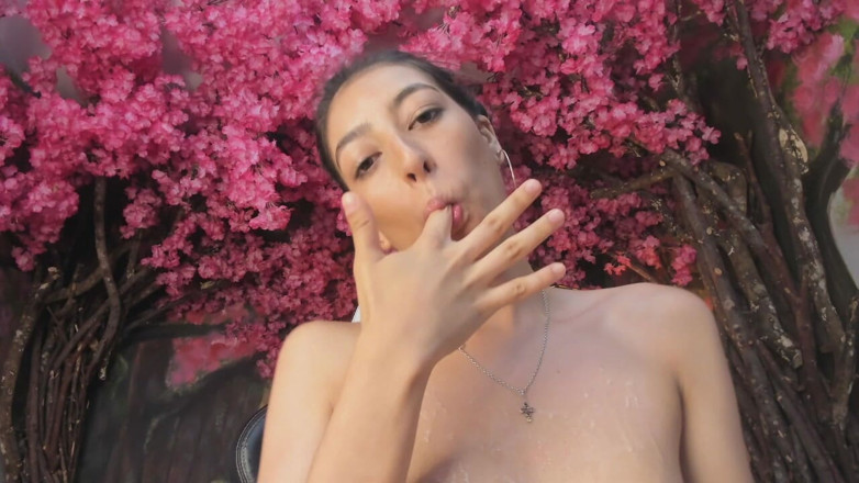 Adhara Hamilton: Aceite Sexo Coño Desnudo Duro Show Latina