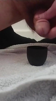 Slow Edging of Soft Uncut Cock with Leaking Cum and Swallow