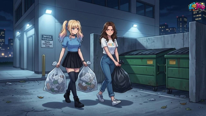 Erojano: Mengongkek abang tiri teman wanita saya di mukanya - animasi 2D