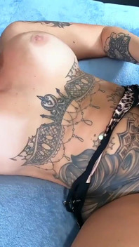 Tatted MILF Neighbor Takes Big Cock