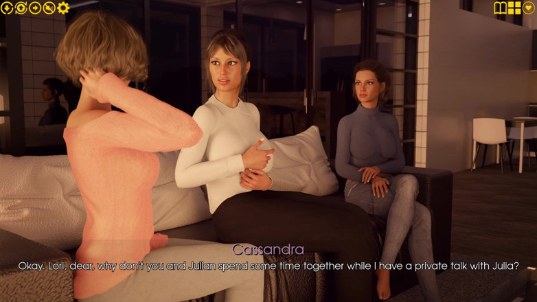 3D Cartoon Porn: Plăcerea mea 40 - Julian Fantasizes despre nud Julia exercitarea