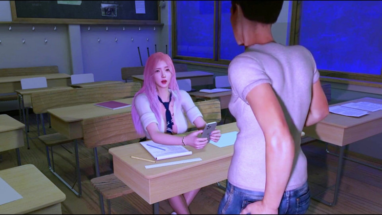 Soiyu Hentai: Studentessa di bellezza che si sega in una festa notturna...