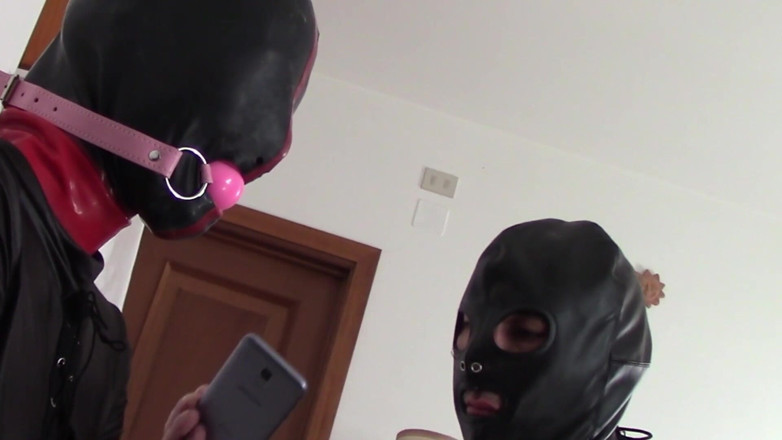 LauraOnHeels: Laura hooded in a very close view of a great...