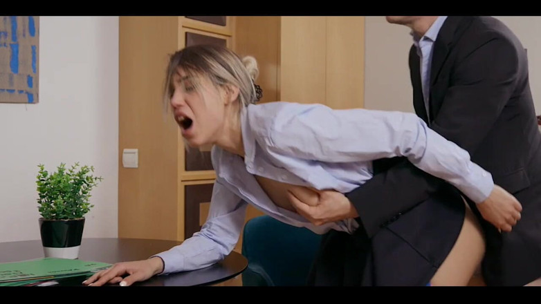 Old & Young: Boss Fucking Hot Teen Secretary with Long Cock