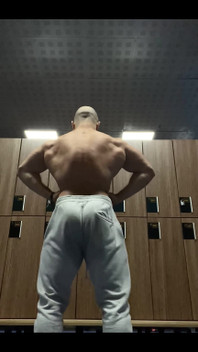 Sweaty Flexing After Training