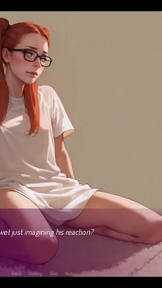 PORNGAME4U: Mila Ai - Mila Teasing the Courier - Addont - by Porn Game 4u