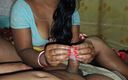 Darling sema: Indian Hot Desi Bhabhi Handjob with Milk Oil and Split