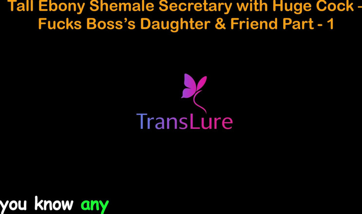 TransLure: English Audio sex story - secretária transsexual alta com pau enorme -...