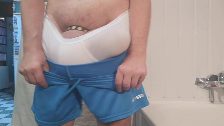 Monster_Meat_: Freeballing em roupas esportivas lycra