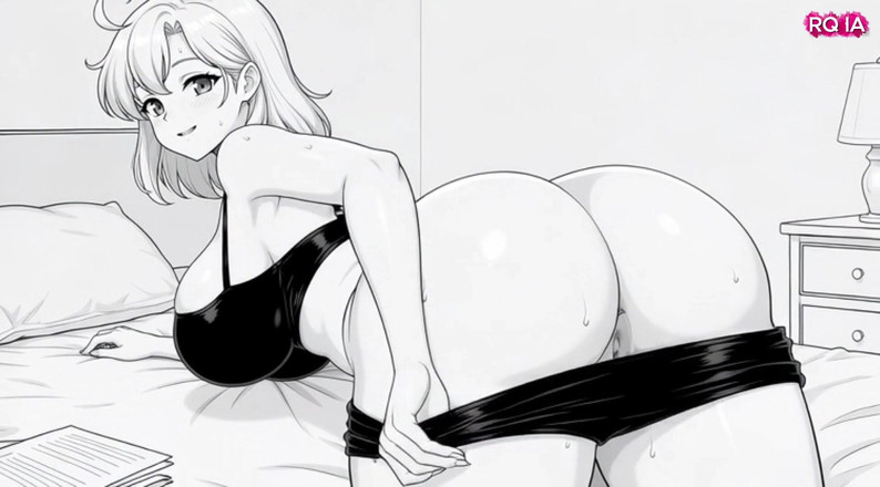 Sexy Stepmom Cartoons: さあ、ベッドで待ってるよ - 汚い継母 JOI 英語で