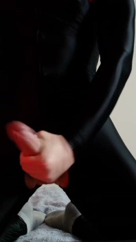 Needy Black Suit Pup Strokes and Cums. Full on My Fancentro