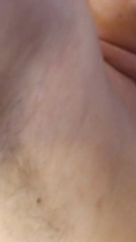 Closeup Fresh Growth Hairy Armpits