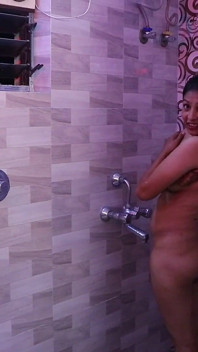 Sex with Real Bhabhi in Shower Step Brother Away for Work